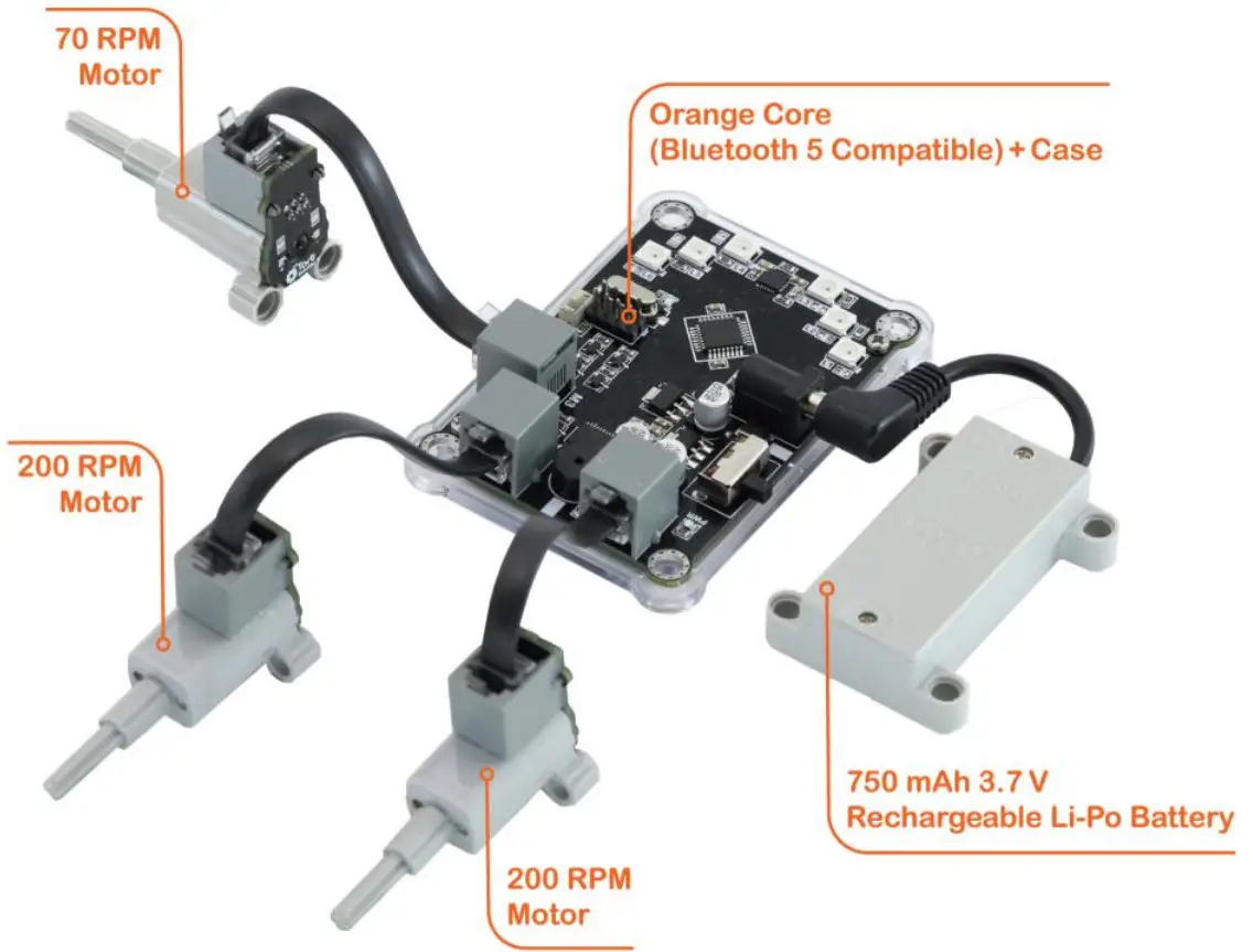 Tart Robotics Orange Tart Educational Soccer Robot - fig3