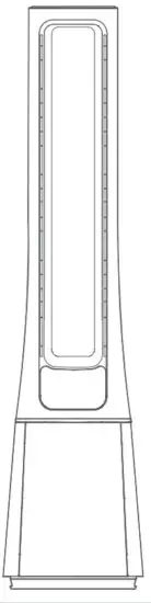 Midea AMS150 PB Bladeless Dc Fan Air Purifier