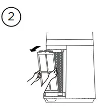 Midea AMS150 PB Bladeless Dc Fan Air Purifier - Filter cleaning 2