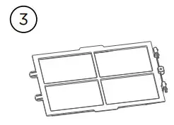 Midea AMS150 PB Bladeless Dc Fan Air Purifier - Filter cleaning 3