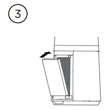 Midea AMS150 PB Bladeless Dc Fan Air Purifier - Filter replacement 3