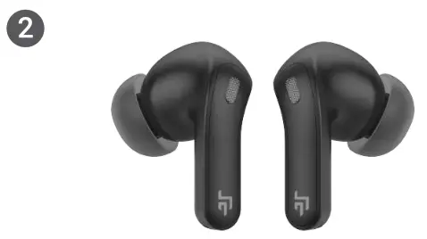 CROSSBEATS EPIC Touch Enabled Earbuds with ANC Mode - earbuds power