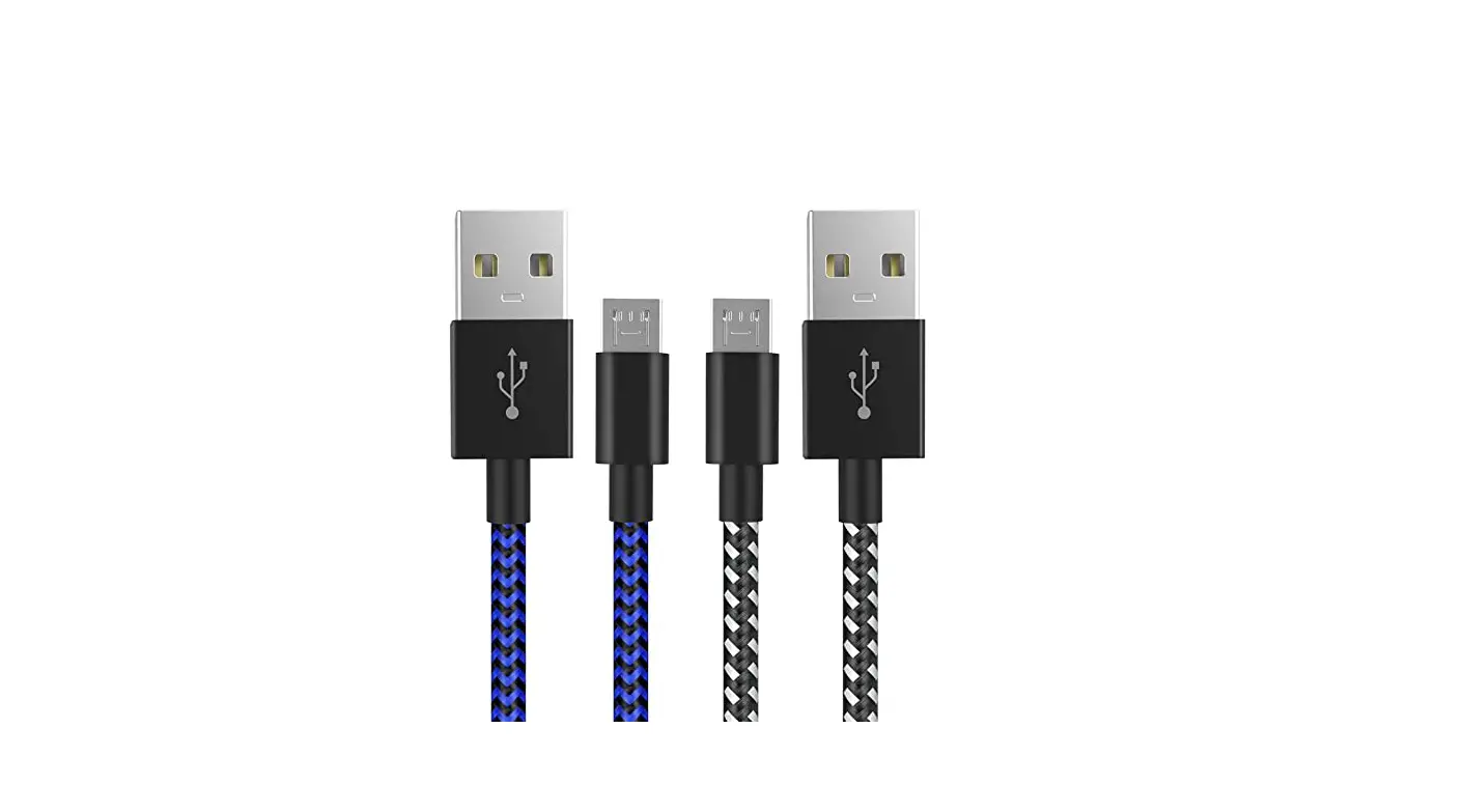 6amlifestyle Ps4 Controller Charger Charging Cable 10ft 2 Pack Nylon Braided Extra Long Micro Usb 2.0-user Instructions