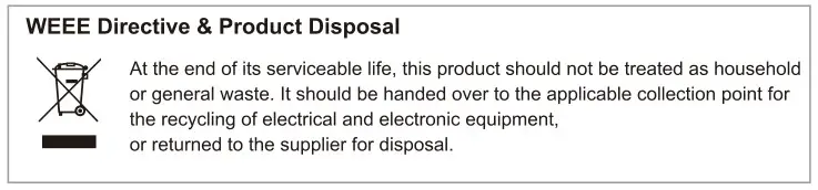FLOBROS KARPRWL11NA WiFi Repeater - WEEE Directive & product Disposal