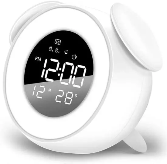 FETTLElife FB10-RTR Retro Digital Alarm Clock with Wake Up Light