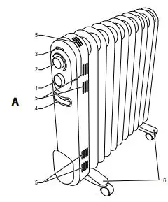 nedis HTOI20EWT7 Mobile Oil Radiator-fig1