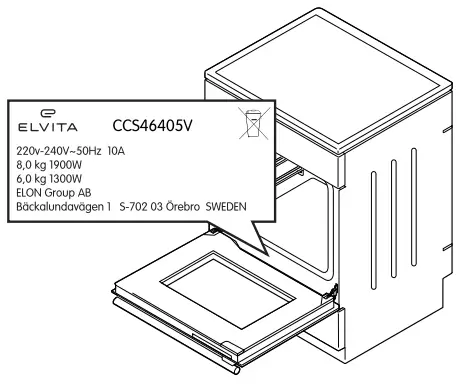 ELVITA CUI4703S Cool Oven Door Integrated Oven - 3