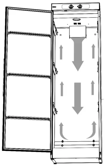 ELVITA CTS1195V Drying Cabinet - AIR FLOW