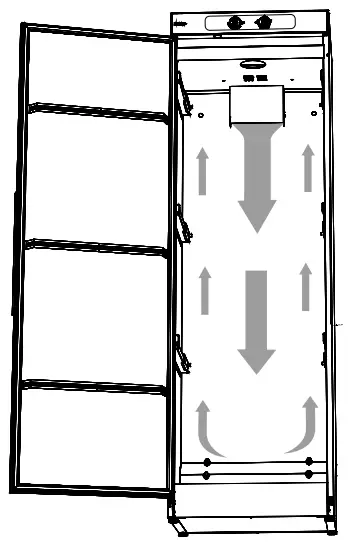 ELVITA CTS1195V Drying Cabinet - AIR FLOW1
