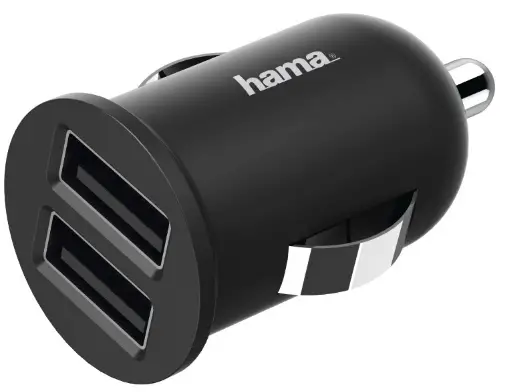 hama 00223351 2 x USB-A 12W USB Car Charger-prod