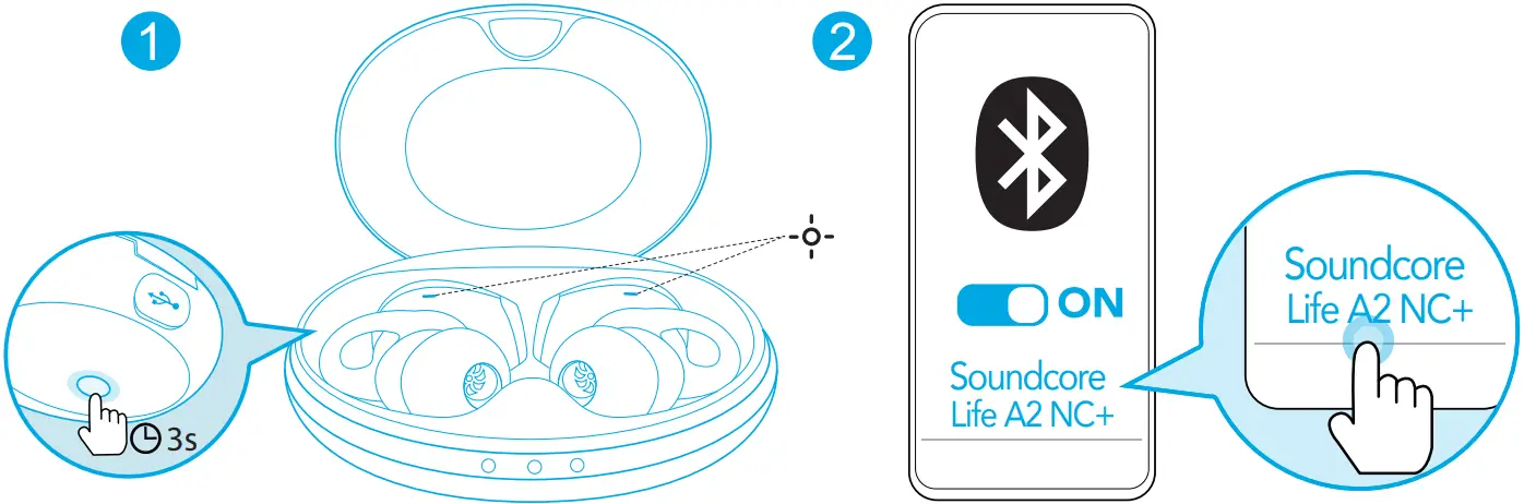 soundcore Life A2 NC 10 RE-PAIRING 1