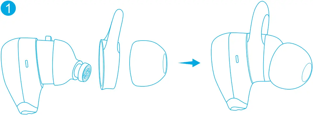 soundcore Life A2 NC 5 WEARING 1
