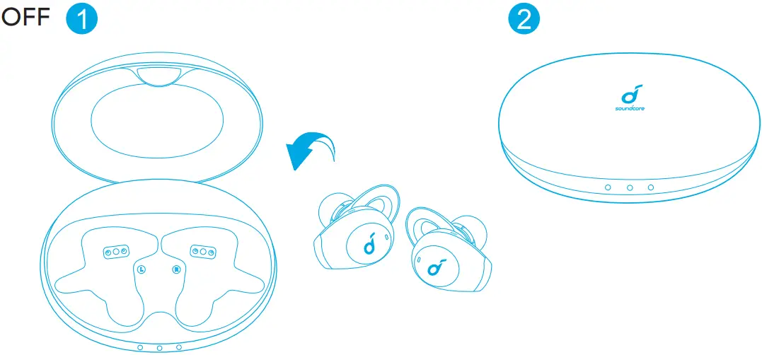 soundcore Life A2 NC 7 POWERING ON OFF 2