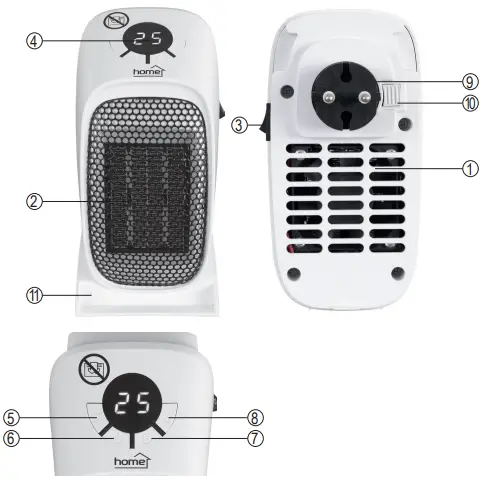 SOMOGYI FKH 400 Ceramics Radiator Heater 400 W White-fig2