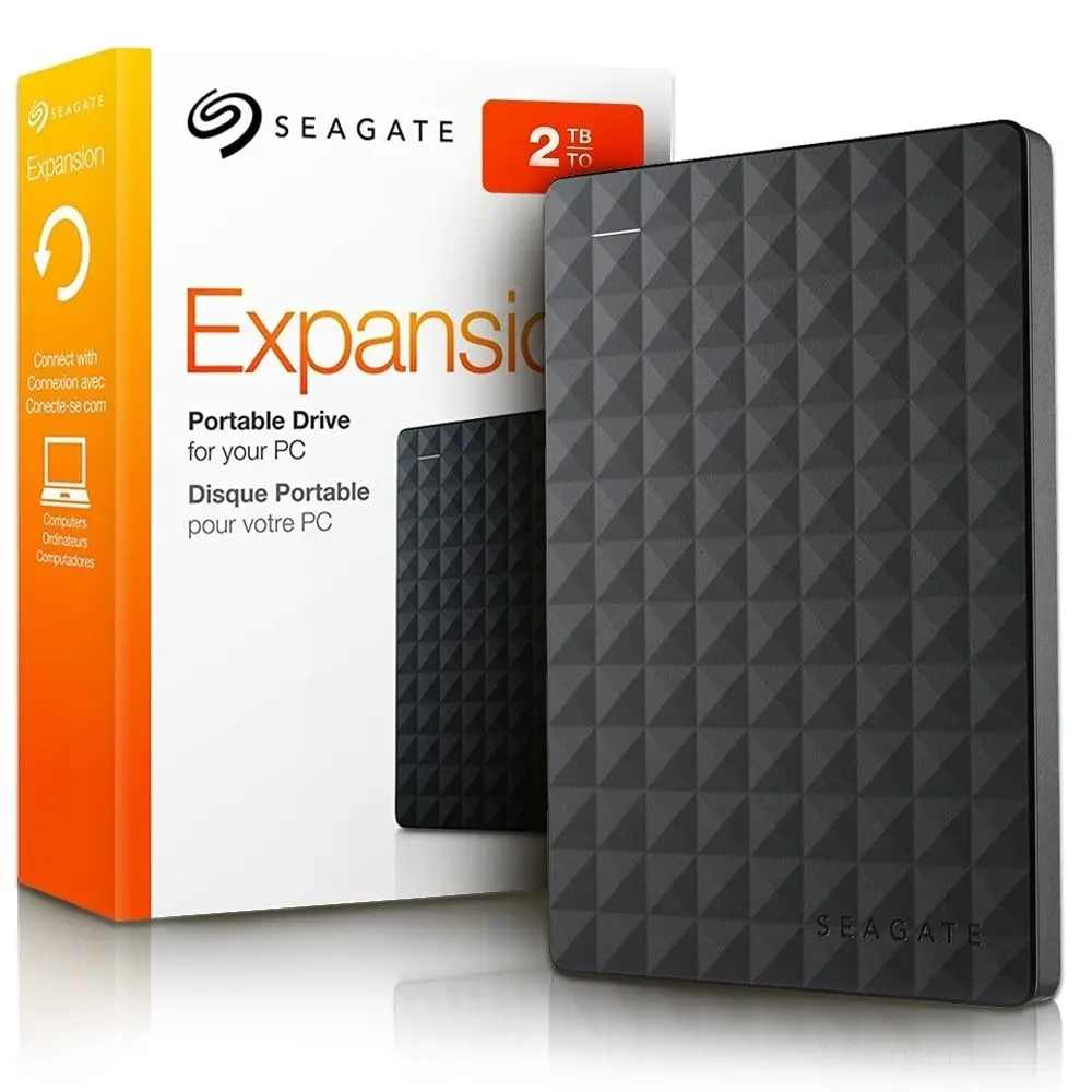SEAGATE Expansion 2TB USB 3.0 Portable 2.5″ External Hard Drive
