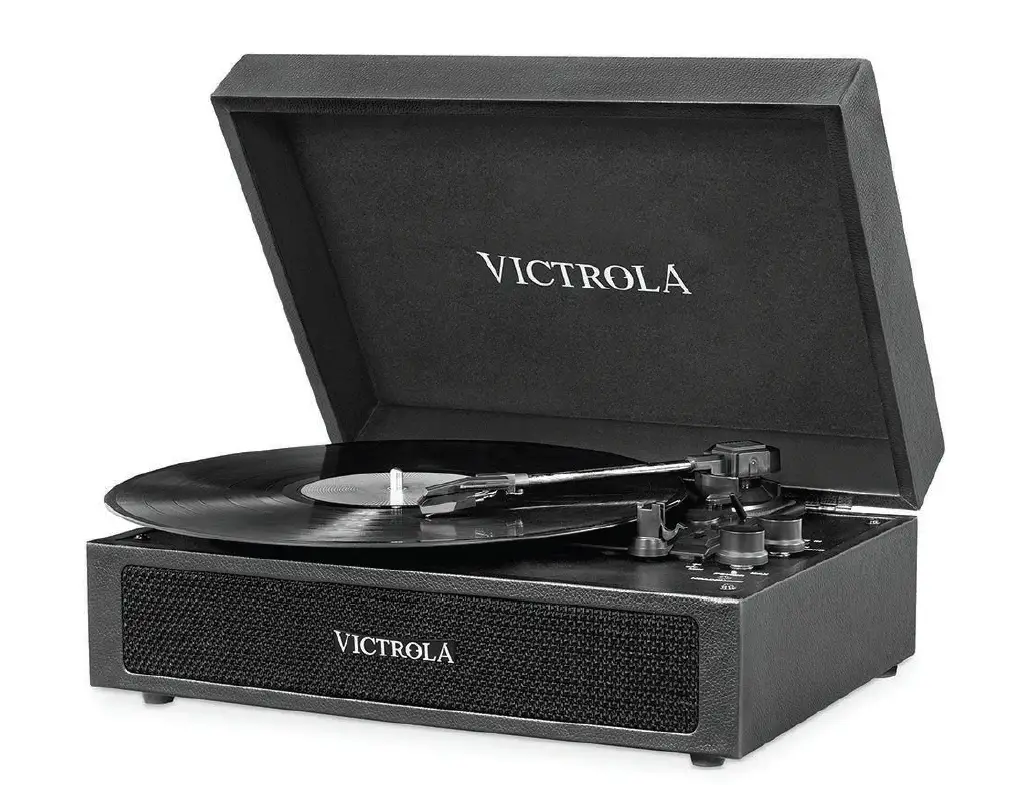 Victrola Parker Bluetooth Suitcase Record Player with 3-speed Turntable-imgg
