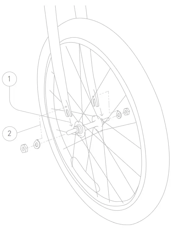 BURLEY BURPLTR Plus Trailercycle Bike Conversion Kit - fig 2