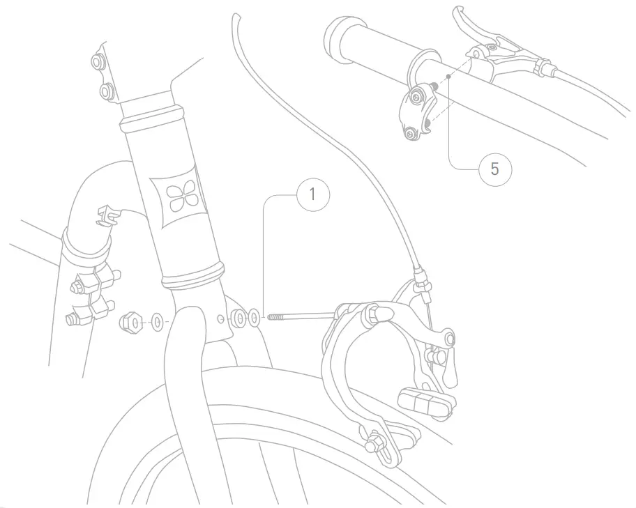 BURLEY BURPLTR Plus Trailercycle Bike Conversion Kit - fig 4