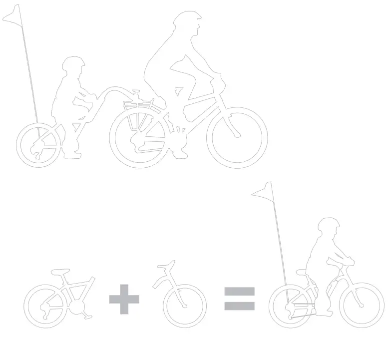 BURLEY BURPLTR Plus Trailercycle Bike Conversion Kit