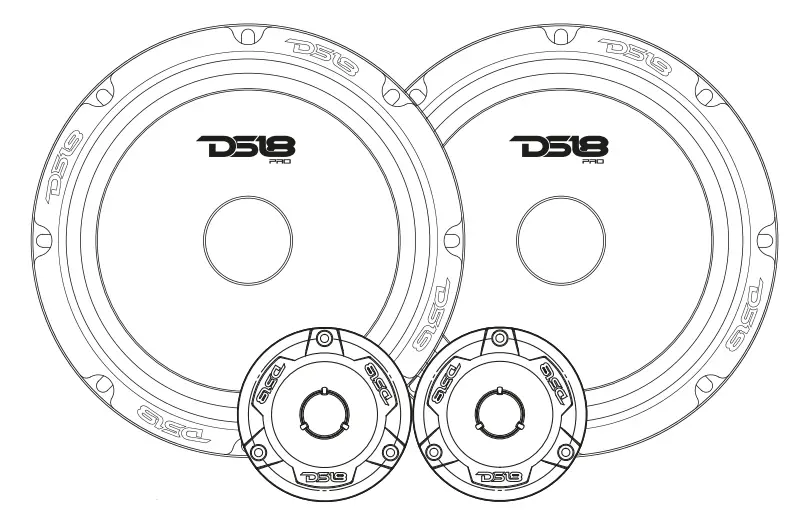 DS18 PRO-GM8.4PK-Mid-and-High-Complete-Package-Loudspeaker-PRODUCT