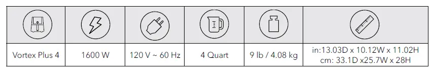 Product specifications