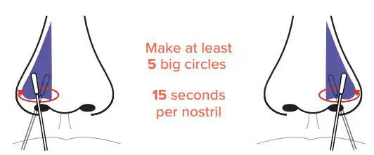 Speedy Swab Rapid COVID-19 Antigen Self-Test Instruction Manual - Using medium pressure