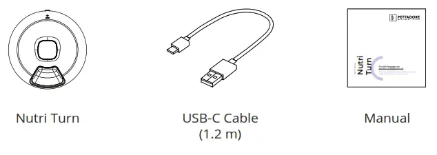 PETTADORE Nutri Turn Automatic Feeder - Contents of the box