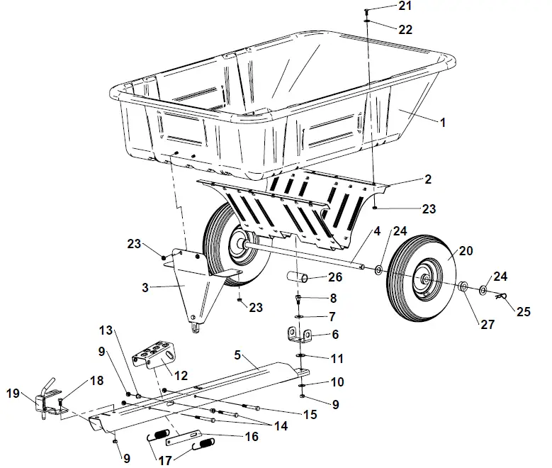 ohiosteel-3040P-SD-10cu-ft-POLY-SWIVEL-DUMP-CART-FIG-8