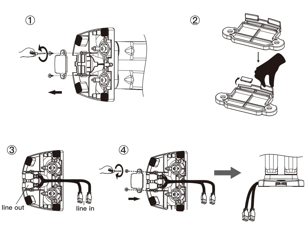 ERGEAR Monitor Desk Mount Instruction Manual-USB Cables Installation