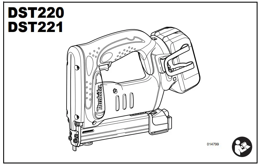 makita DST220 Li-Ion LXT Second Fix Cordless Stapler