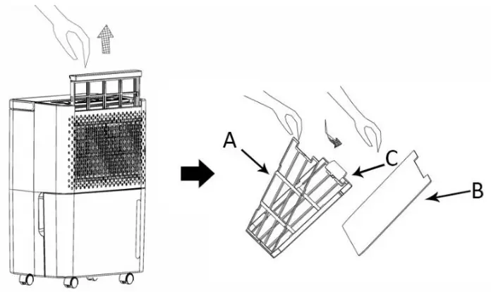 emerio DH-127350.1 Dehumidifier - Filter