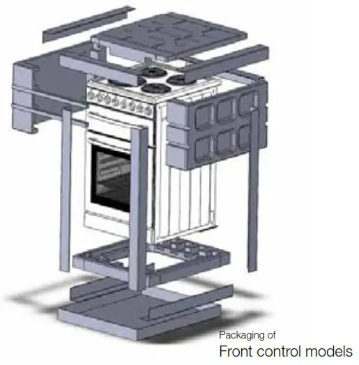 VOGUE 310121 Freestanding Oven - Installing your new cooker 1