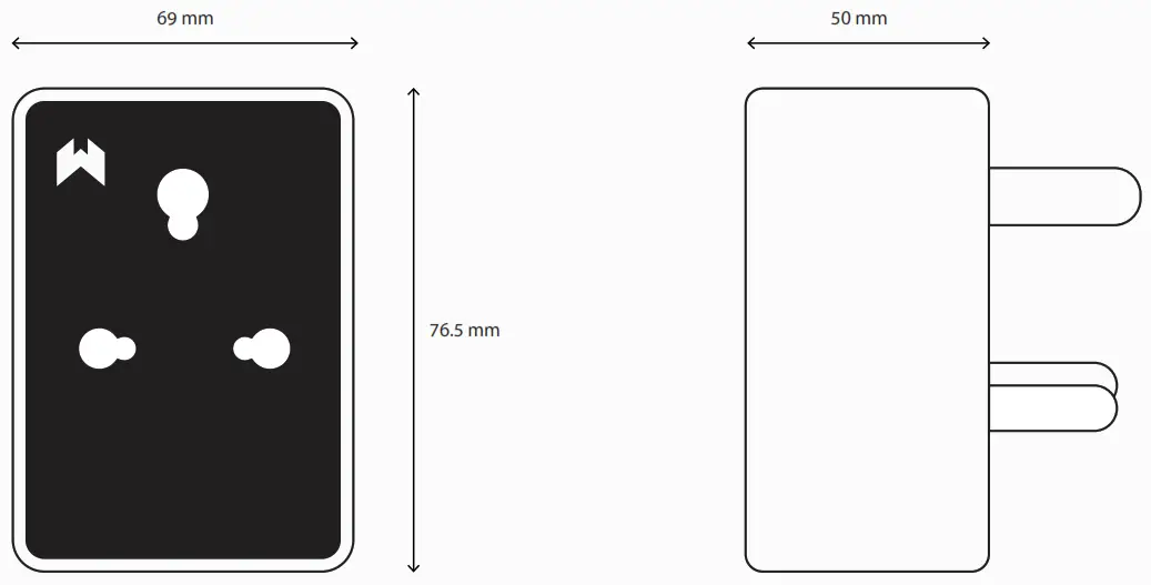 WOZART WSP0115 2500W Smart Plug - fig3