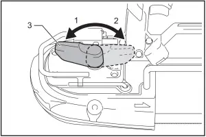 Installing or removing the band saw blade - 1