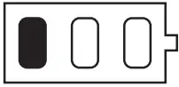 Remaining battery capacity - 0% to 20%