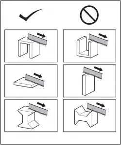 Suitable cutting position