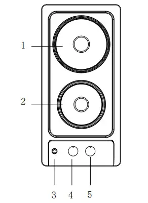 COOKOLOGY SEP301SS Electric Hob - Figure 1