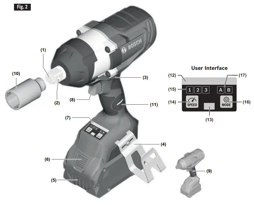 BOSCH GDS18V 740C  GDS18V 770C 18v Cordless Drill - Cordless 1