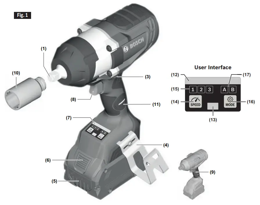 BOSCH GDS18V 740C  GDS18V 770C 18v Cordless Drill - Cordless