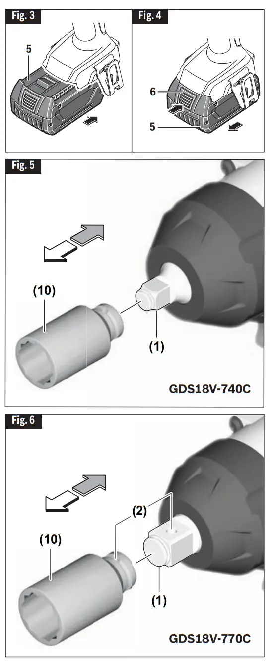 BOSCH GDS18V 740C  GDS18V 770C 18v Cordless Drill - Cordless2