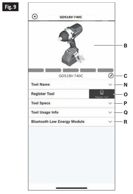 BOSCH GDS18V 740C  GDS18V 770C 18v Cordless Drill - Cordless5