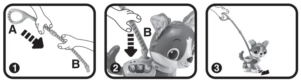 vtech 552563 Lets Go My Friend Pup Toy - ASSEMBLY