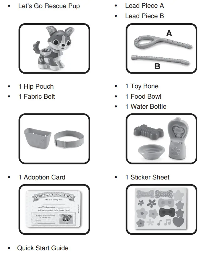vtech 552563 Lets Go My Friend Pup Toy - parts 2