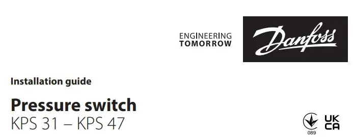 Danfoss KPS 31 Pressure Switch Installation Guide
