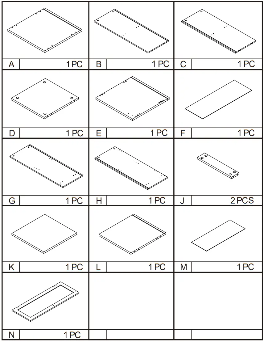 Kmart 43049271 Panelled Tall Storage Unit - fig 1