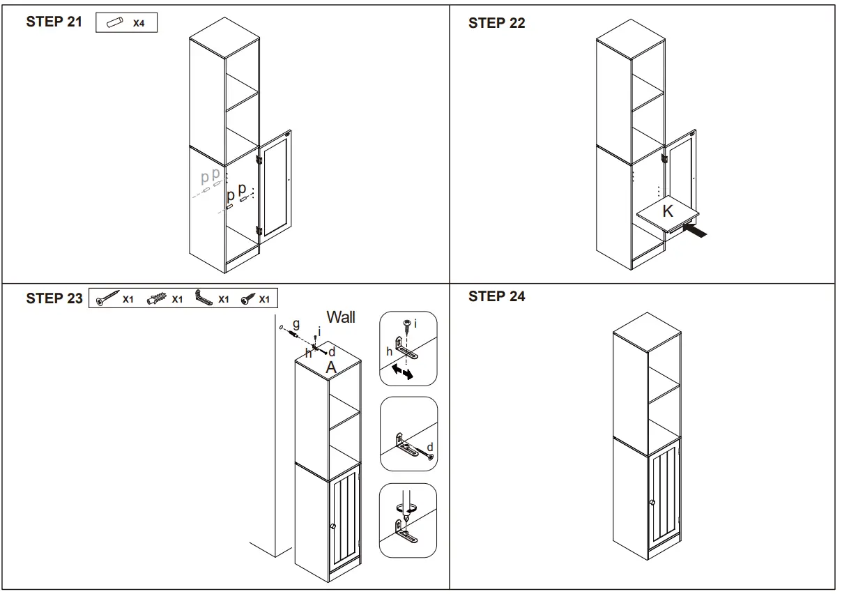 Kmart 43049271 Panelled Tall Storage Unit - fig 7