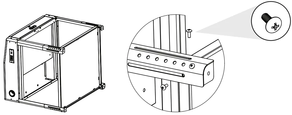 LUXOR DTWS002 Shop Desk w Pigeonhole Bin Unit - FIG 4