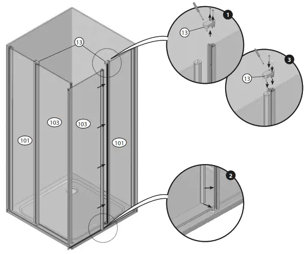 RAVAK CRV2-100 Shower Cabin - 15