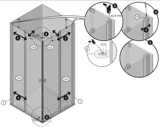 RAVAK CRV2-100 Shower Cabin - 18