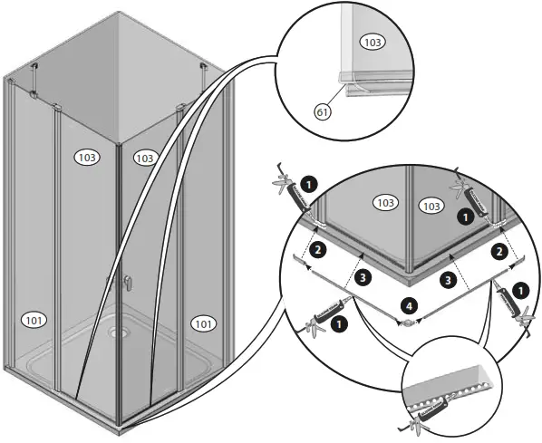 RAVAK CRV2-100 Shower Cabin - 20